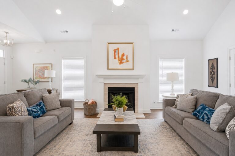 Fireplace window blinds