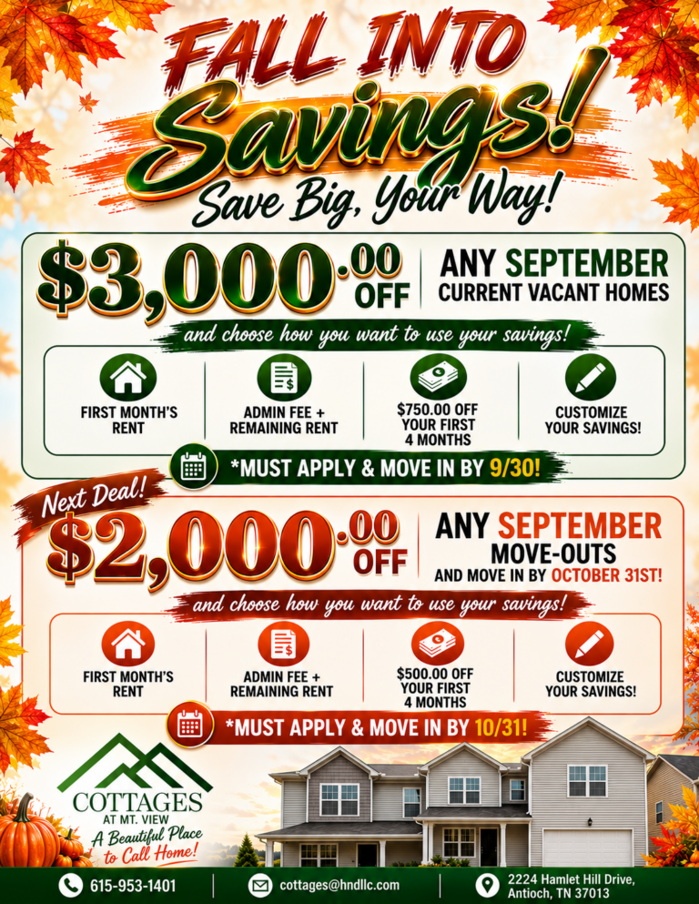 Fall savings